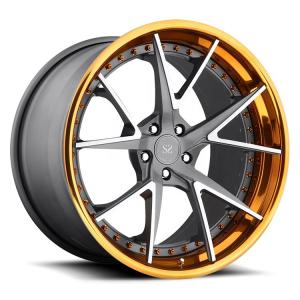 China 18 19 20 inch barrel and 10 inch lip 3 piece forged wheel rims 5x112 120 120.65 130 150 factory