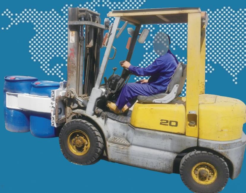 Tank Barrel Forklift Drum Clamp Handler Hydraulic Drum Rotator Forklift Attachment