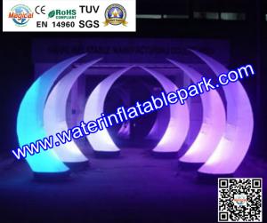 China Decorative Inflatable Tusk With Garden Color Changing LED factory