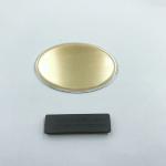 OEM Oval Decorative Metal N35 Magnetic Name Badge