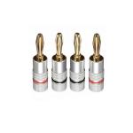 24K Gold Plated Nakamichi Speaker Connectors , Practical Nakamichi BFA Banana
