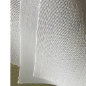 China Polyester Cotton 5MM Stripes Optical White TC Anti Static Fabric For Medical Uniforms factory
