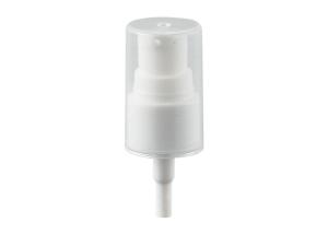 China Transparent Full Cap Cream Pump Dispenser Smooth Closure Option factory
