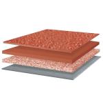 Red Semi Prefabricate Running Track Weather Resistance