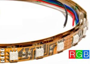 China SMD5050 RGB flexible led strip light colour changing factory