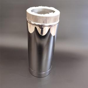 China ISO9001 Double Wall Straight Length Stove Flue Pipe For Spigot Locking System factory