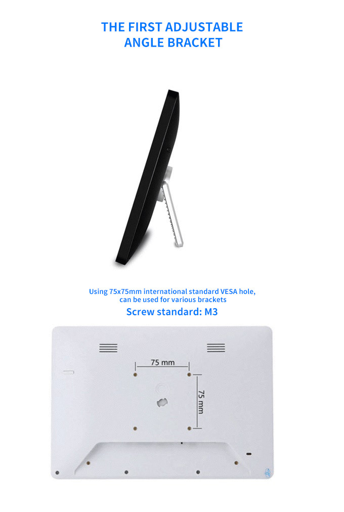 WIFI RJ45 RAM 2GB Wall Mounted Tablet Pc / 12 Inch Android Tablet
