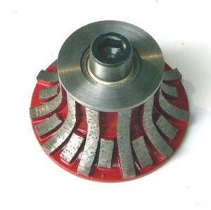China Segmented Portable Carving Diamond Profile Wheel For Stone Slab Edge Profiling on sale