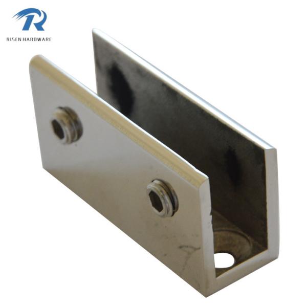 stainless steel glass clamps RS2802, finishing satin and mirror, 8-12mm
