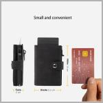 10cm*6.5cm*2cm Package Size Customizable and Durable Metal RFID Bifold Wallet