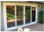 White PVC UPVC Profile Doors Single Double Tempered Glass Sliding Door