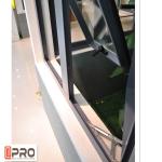Aluminum Frame Top Hung Casement Window Powder Coating Surface Treatment awning