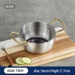 Wholesale Silver Korean Cookware Sauce Pot Stainless Steel 430 Soup Pot With