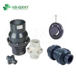 China Industrial Usage Pressure Pn10 200psi UPVC/PVC Pipe Non Return Swing Wafer Check Valve factory