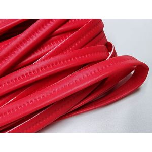 China Red Elastic Reflective Piping Ultrasonic Wave Strip Garments Accessories on sale
