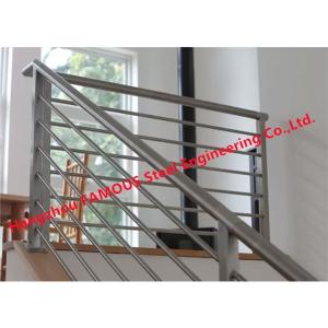 China Smooth 800mm Stainless Steel Stair Handrail Anti Corrosion Round Or Rectangle Top Pipe factory