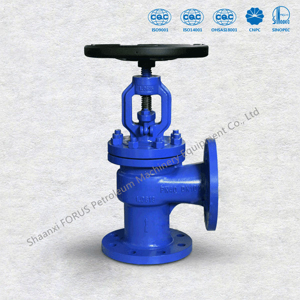 China Butt Welding Ends Angle Globe Valves EN 13709 DN15 - DN400 on sale