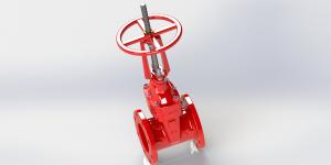 China UL FM Abrasion Resistant 250 300PSI Non Rising Stem Gate Valve factory
