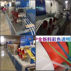 PP Strap Extruder With Hot Cutting System , PP Woven Strap Band Extrusion