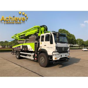 38X-5RZ Refurbished Used Concrete Pump Truck ZOOMLION Sinotruk Howo 4x2