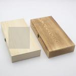 FSC Unfinished Hinge Lidded Wooden Box Pine Wood Gift Box For Crafts