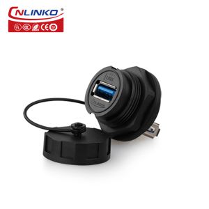 China CNLINKO Waterproof USB3.0 a Female Connector Panel Mount Usb Connector on sale
