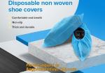 Disposable elastic pe/cpe non-woven shoes cover,Disposable waterproof CPE+PP non