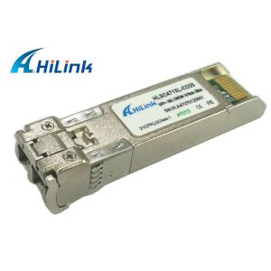China 20km 1470nm SFP+ Optical Fiber Transceiver Receiver Sensitivity &lt; - 15dBm factory