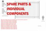 Customized Black Zinc Steel Metal Garrison Fence Panels Maintenance Free