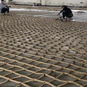 China 200mm*200mm Mesh Size Sisal Rope Safety Net for Helicopter Platform Fall Protection factory
