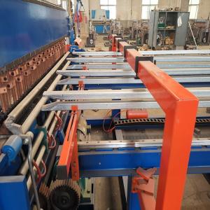 China 3.5m Width Cultivating Fishery Wire Welding Machinery , 51pcs Pin Diamond Fence Making Machine factory