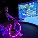 Northern Lights Dynamic Racing Interactive Projection Game Bike Game