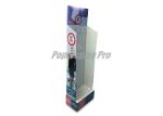 Custom Cardboard Hook Display , Rigid Cardboard Stand Up Display With Price Tag