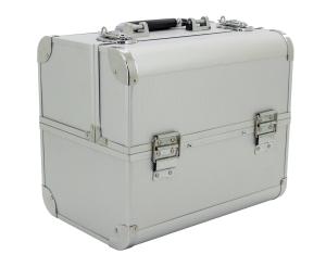 China Big Aluminum Cosmetic Cases Professional Makup Carrying Box For Artists factory