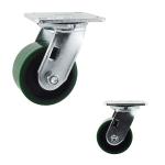 4x2 Inch Green 360 Degree Rotating Iron Core Heavy Duty Casters