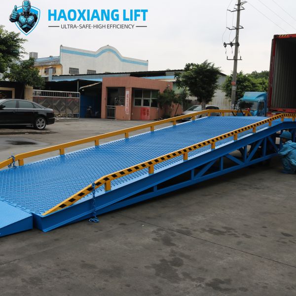 Container Unloading Dock Ramp - Smooth Mobility & Sturdy Steel Construction -