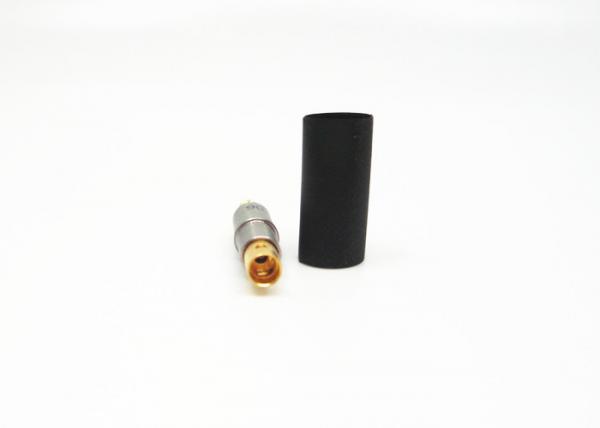China Mini Straight SMPM RF Connector With Heat Shrink Tubing Female Socket factory
