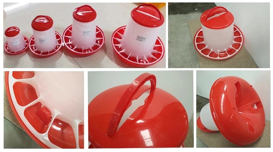 Hens Birds Plastic 1.5kg Poultry Feeder Drinker