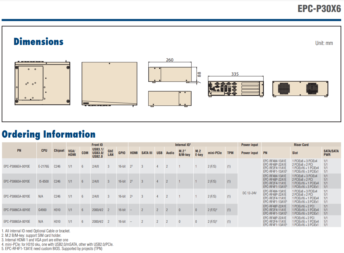 -Advantech- Embedded PCs EPC-B Series EPC-P3086CA-00Y0E ,price favorable