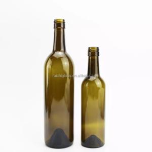China Champagne Green Square 100ml 250ml 500ml 750ml 1L Cooking Olive Oil Bottle with Lid factory