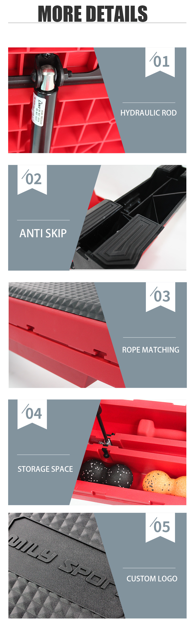 111CM Plyometrics Aerobic Step Deck