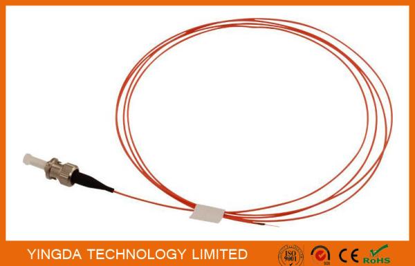 ST MM 50 / 125 um Pigtails 2 Meters 900um Orange OM2 , Fiber Optic Patch Cord ST