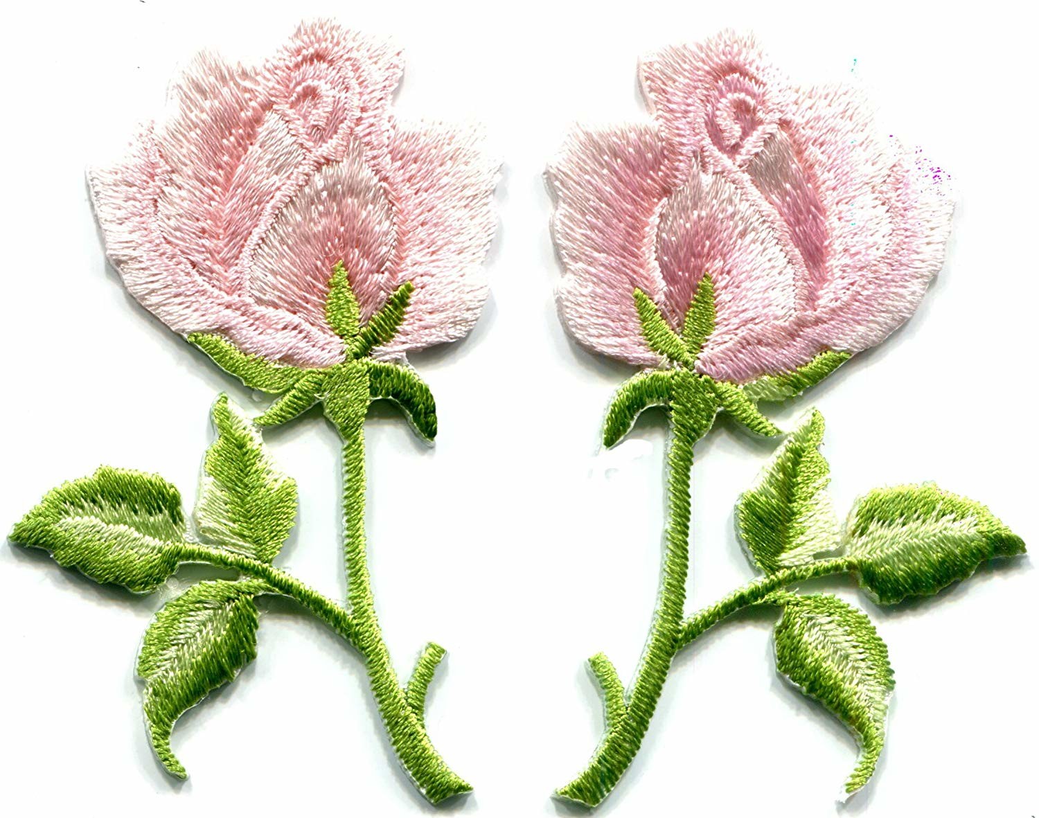 Sew - On 3D Embroidery Patches / Flower Iron On Patches Muti Backing