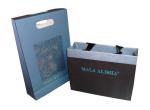 Black / White Mala Alisha 250g Paper Carrier Bag 0c+1c Printing, Custom Shopping