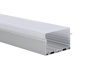 China Frosted Flat 2.5m Recessed Aluminum LED Profile factory