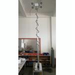 3.8m vehicle roof mount pneumatic telescopic mast light tower for fire tenders