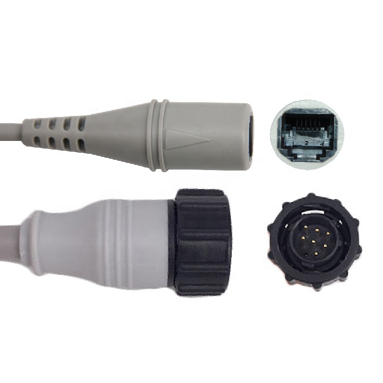 IBP adapter cable compatible for GE 7000 Monitor to Smiths transducer