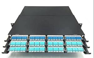 China 200mm Depth High Density MPO Patch Panel Customizable Option factory