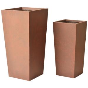 China Flower Planters Pots Customed Fiber Clay Planter With Drainage Holes Durable Design factory
