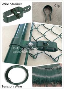 China Heat Treated Security Chain Link Fence Pvc Coated OEM / ODM Available factory
